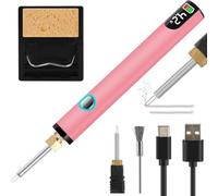 Sirxlevcy Kit Bruciafilo Ricaricabile per La Creazione di Gioielli, Strumento Digitale per Bruciare I Fili, Lavorazione Della Pelle, Cucito, Tessitura e Infilatura C