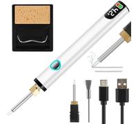 Sirxlevcy Kit Bruciafilo Ricaricabile per La Creazione di Gioielli, Strumento Digitale per Bruciare I Fili, Lavorazione Della Pelle, Cucito, Tessitura e Infilatura B