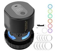 Sirxlevcy Kit Macchina per Sottovuoto, Bocca Larga e Coperchio A Bocca Normale per La Conservazione Degli Alimenti Nera