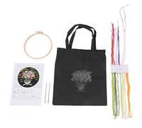 Sirxlevcy Kit per Ricamo per Principianti con 1 Borsa nel Tela, 1 Filo per Telaio da Ricamo e Ago-A