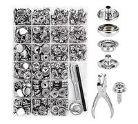 Sirxlevcy Kit Scatto Tela, Scatto in Acciaio Inossidabile di Marino, Scatto a Vite, Scatto Copertura Barca, Kit Scatto Tappeto con Strumento di Impostazione 314 Pezzi