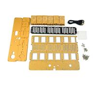 Sirxlevcy Kit Sveglia Digitale A LED con Caratteri, Orologio Elettronico A 6 Cifre, Modulo Spettro Musicale In Blocco, DIY, con Voce