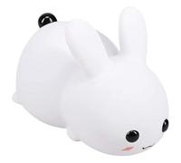 Sirxlevcy Lampada Notturna Coniglio Kawaii per Bambini, In Silicone Ricaricabile USB A 7 Colori