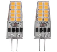 Sirxlevcy Lampadina LED G4 10PZ AC / DC12V-24V 3W LED G4 Luce 20LED 360 Angolo del Fascio Luminoso 2835SMD Sostituisci Lampada Alogena 30W, Bianca Caldo