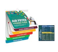 Sirxlevcy Libro di Ricette per Friggitrice Ad Aria, Guida Alla Cottura Della Friggitrice Ad Aria, Programma di Ricette per Friggitrice Magnetica, Accessori di Ricambio per Ricette per Friggitrice Ad A