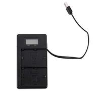 Sirxlevcy Lp-E6 Caricabatteria Lcd Caricatore Doppio per 5Ds R 5D Mark Ii 5D Mark Iii 6D 7D 80D 5Ds R Camera