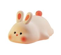 Sirxlevcy Luce Notturna A Forma di Coniglio, Simpatica Lampada In Silicone, Coniglietto Luminoso Dimmerabile, Lampada da Notte, Luce Notturna A Forma di Coniglio Ricaricabile, Lampada da Comodino Dure