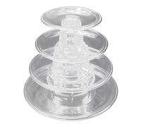 Sirxlevcy Macarons Display Tower Alzata per Cupcake Un 4 Strati Espositore per Alzata per Torta Decorazione di Nozze Bomboniera per Feste di Compleanno