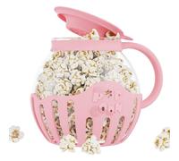 Sirxlevcy Macchina per Popcorn, Snack per Microonde, Popcorn, Popcorn Ad Aria, Ciotola per Popcorn da 2,25 Litri, Accessori da Cucina In Borosilicato, Rosa