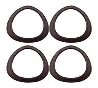 Sirxlevcy Manico per Borsa nel Legno da 4 Pezzi Manico nel Legno Un Forma di D Strumento di Ricambio per Borsa Lavorata Un Maglia all'Uncinetto Borsa da Spiaggia Manici per Borsa di Paglia