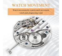 Sirxlevcy Meccanico un Carica Manuale 6497 St36 Movimento 'Orologio P29 44Mm Cassa 'Orologio nel Acciaio Inossidabile Fit 6497 Orologio con Movimento