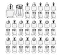 Sirxlevcy Mini Contenitori per Sale e Contenitori per Condimenti Trasparenti Piccoli Contenitori per Spezie Contenitori per Condimenti Trasparenti