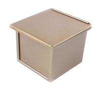 Sirxlevcy Mini Padella per Pane con Coperchio, Scatola per Toast Piatta Rettangolare Antiaderente con capacità di Impasto per Cottura al Forno Resistente Facile da Usare