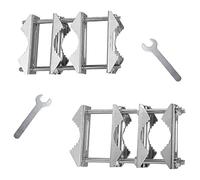 Sirxlevcy Morsetto per Albero un Doppia Antenna da 2 Pezzi Blocco per Ganasce un V con Bulloni da Albero un Morsetto per Albero, Portaombrelli per Patio per Impieghi Gravosi da un