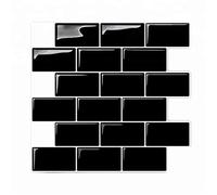 Sirxlevcy Murali 3D Piastrelle Carta da Parati nel per Cucina Backsplash per Bagno Decorazioni per La Casa di -Piastrelle 30X30Cm