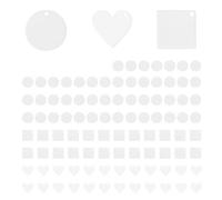 Sirxlevcy nel Acrilico da 100 Pezzi per e Tag DIY Un Forma di Cuore Rotondi nel Acrilico Un Forma di Cuore