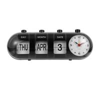 Sirxlevcy Orologio da Parete Semplice con Calendario A Forma di Capsula, Orologio da Tavolo Digitale, Sveglia Multifunzione