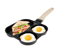 Sirxlevcy Padella per Friggere Le Uova Padella per Friggere Le Uova Padella Antiaderente per Frittate con Manico In Legno Cucina Padella per Cucinare Le Uova per La Colazione B