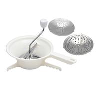 Sirxlevcy Passatutto per Tagliaverdure con 3 Dischi Intercambiabili Passaverdure A Mano Macina al Sugo