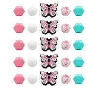 Sirxlevcy Perline A In Silicone per Realizzare, Perline Rotonde In Silicone per Creare Gioielli Fai da Te Durevoli