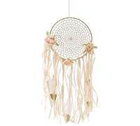 Sirxlevcy Piume di Fiori Intrecciati Boho Macrame Hanging Dream Catcher Campanelli Eolici DIY Wall Art Decorazione di Nozze