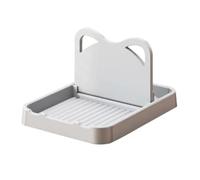 Sirxlevcy Poggiamestolo con Supporto per Coperchio, Supporto per Cucchiaio Pieghevole per Bancone Della Cucina, Supporto per Coperchio per Pentola per Gatti per Cucchiai Grigio Facile da Usare