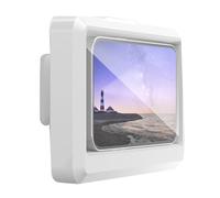 Sirxlevcy Porta Cellulare da Bagno, Impermeabile e Touch per Montaggio A Parete, Porta Smartphone per Cucina e Toilette, In Plastica