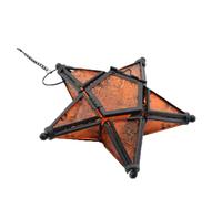 Sirxlevcy Portacandele in della Portacandele Arancione Luci da tè Candele Lanterna A Mini Lanterne Durevole Giallo