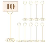 Sirxlevcy Portanumero da Tavolo 10 Pezzi - Portacarte Segnaposto da 8,75 Pollici Numero di Tavolo Alto per Ricevimento di Laurea per Feste di Matrimonio