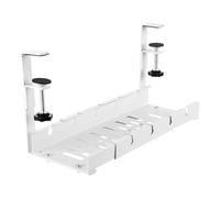 Sirxlevcy Rack Portacavi La Scrivania Vassoio di Gestione Espandibile Supporto per Presa da Tavolo di Alimentazione Adattatore per Presa Multipla 1 PZ