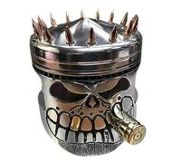 Sirxlevcy Resina Intagliata Scheletro Scultura Ornamento Cosplay Halloween Pistone Teschio Faccia Scultura Figurine Art Desktop D