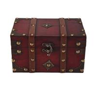 Sirxlevcy Retro Cassa Del Scatola di Immagazzinaggio nel Legno Vintage Organizzatore di Gioielli nel Stile Antico per Scatola di Gioielli Scatola di Ciondoli Piccola