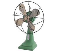 Sirxlevcy Retro Nostalgic Fan Casa Fan Vintage Miniature Europa Style Figurine Casa Arredamento Verde
