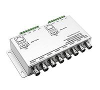 Sirxlevcy Ricetrasmettitore Video Balun Passivo HD 8-CH UTP 720P / 1080P, Trasmettitore Video Convertitore Video da BNC Un Cat5 / 5E / 6 RJ45 (T568B) UTP