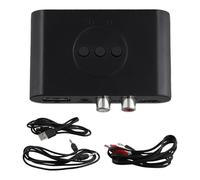 Sirxlevcy Ricevitore Audio Bluetooth 5.2 3.5Mm AUX Jack Adattatore Wireless per Musica Stereo con Microfono per Amplificatore per Altoparlante Kit per Auto