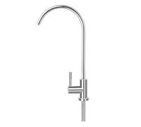 Sirxlevcy Rubinetto per da Cucina da 1/4 Pollice, Cromato, Filtro per Acqua Potabile A Osmosi Inversa, Rubinetto Rotante, Collegamento Rapido