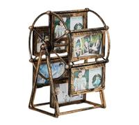 Sirxlevcy Ruota Rotante con Girandola A, Cornice per Foto, Album Fotografico, Montaggio Autonomo, Matrimonio, Famiglia, Cornice per Foto, Decorazione per la Casa, Desktop, Facile da Installare