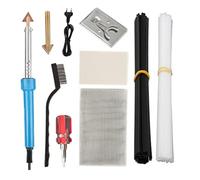 Sirxlevcy Saldatura di Plastica, Set di Saldatrici per Plastica da 80 W Macchina di Riparazione in Plastica per Paraurti Auto con 2 Punte per Saldatore Spina UE