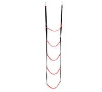 Sirxlevcy Scala di Corda per Barca A 5 Gradini Scala di Corda per Barca Scala di Corda per Barca Scala Pieghevole per, Kayak, Rosso