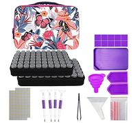 Sirxlevcy Scatola Portaoggetti per Pittura Diamante 120 Slot Accessori e Strumenti per Pittura Diamante 5D Scatola Portaoggetti per Kit Pittura Diamante 5D