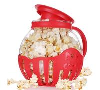 Sirxlevcy Secchio per Macchina per Popcorn A Microonde Ciotola per Microonde Mini Macchina Coperchio In Silicone Sicuro per Popcorn Rosso