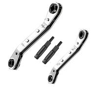 Sirxlevcy Servizio Aria Condizionata Chiave A Cricchetto Chiave A Cricchetto per Valvola del Condizionatore D'Aria Set per Strumento di Refrigerazione 'Aria e Strumento di Riparazione 'Attrezz