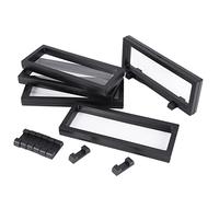 Sirxlevcy Set da 5 Pezzi di Vetrine 3D: Cornici per Display in Plastica Trasparente per Gioielli, Oggetti Antichi, Monete, Medaglie e Cimeli di Famiglia