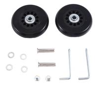 Sirxlevcy Set di 2 Ruote di Ricambio per Valigie da 78X20mm, Kit di Ruote Girevoli In PU con Cuscinetti In Acciaio al Carbonio per Kit di Riparazione.