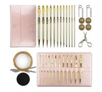 Sirxlevcy Set di 27 Uncinetti Tunisini, Uncinetti In Alluminio Intercambiabili con, Uncinetti per Uncinetto Tunisino