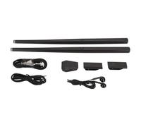 Sirxlevcy Set di Batteria per Realtà Virtuale con 2 Modalità, Set di Bacchette per Batteria Aerea, Supporto MIDI, Adattatore per Supporto A Basso Rumore con Lezioni