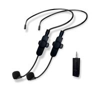 Sirxlevcy Set di Microfoni Wireless 2.4G Doppia Cuffia Wireless Mini Microfono Portatile Adatto per Microfoni Doppi per Karaoke