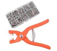 Sirxlevcy Set di Pinze per L'Installazione di Bottoni A Cinque Griffe L'Insieme di Pinze per L'Installazione di Bottoni A Cinque Griffe, Bottoni Invisibili Cucitura, È Adatto per Progetti Fai da