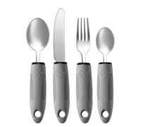 Sirxlevcy Set di Utensili Adattivi, Utensili Adattivi 4 Pezzi per Tremori Alle, Anziani, Artrite, Utensili per il Parkinson