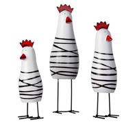 Sirxlevcy Simpatiche Statuette Intagliate in Legno con Pollo in Legno per Decorazioni per la Casa, Decorazioni per la Cucina con Galli, Decorazioni per Il Soggiorno Durevoli e Facili da Usare